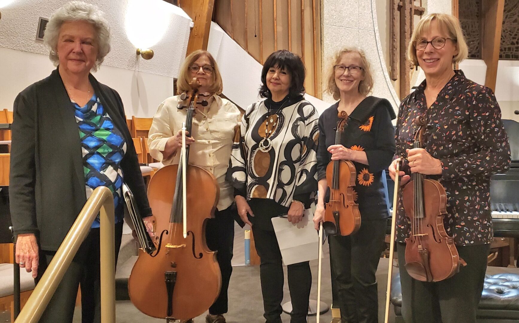Group image of ladies with musical instruments
